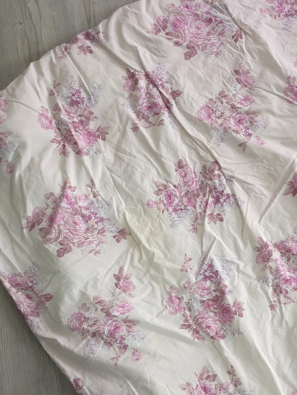 Simply Shabby Chic Queen Comforter Pink Floral Cottagecore Cotton Damaged Craft